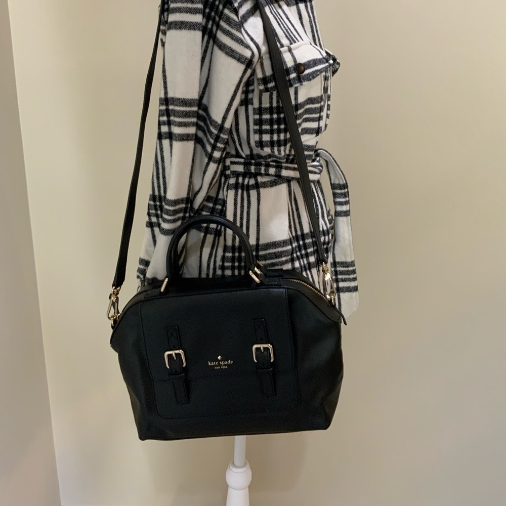 KATE SPADE LARGE BLACK SATCHEL HANDBAG